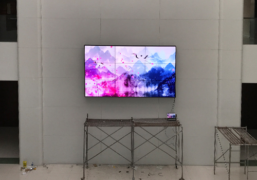 呼和浩特民族學(xué)院圖書館拼接大屏