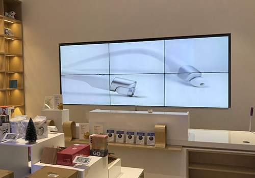 拼接顯示屏在零售場(chǎng)景呈現(xiàn)完美視覺效果